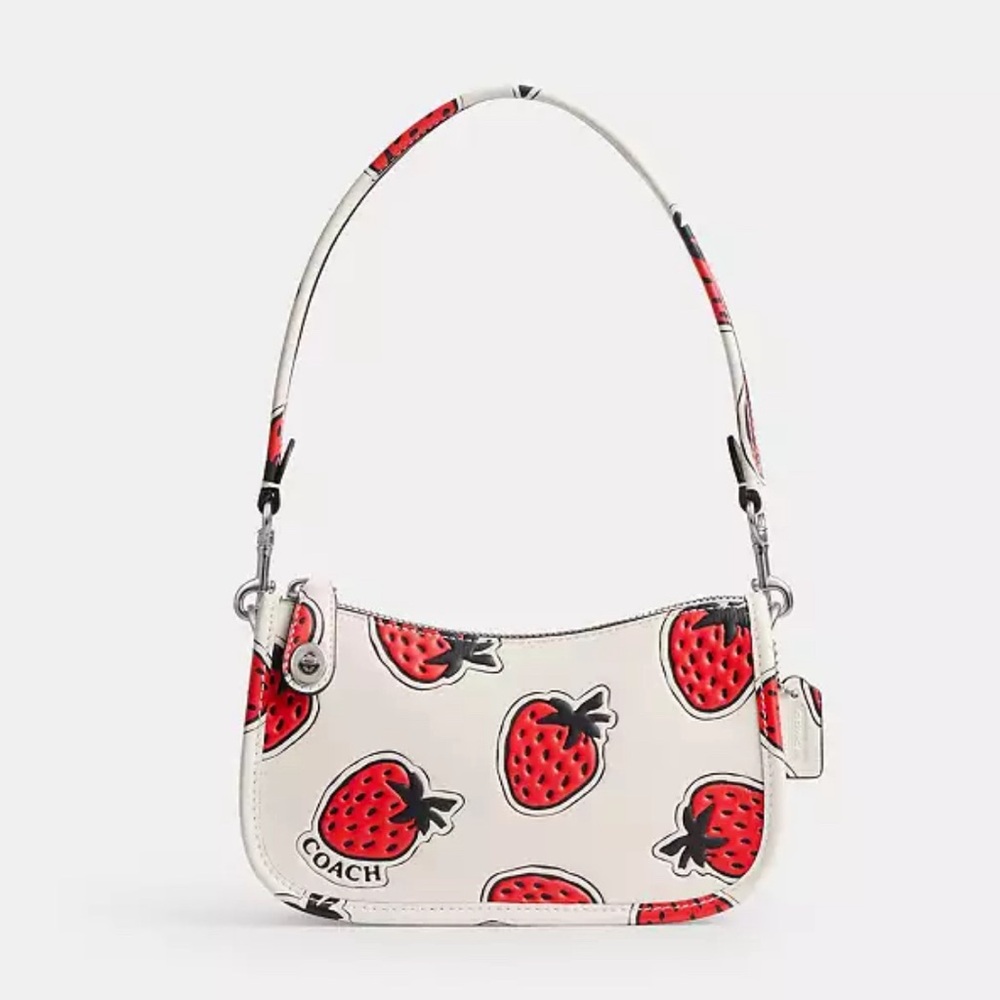 COACH Swinger Bag 20 With Strawberry Print